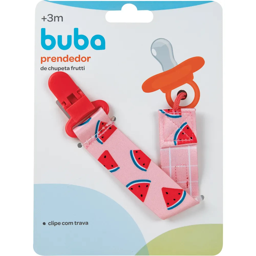 Prendedor De Chupeta Frutti Melancia - Buba