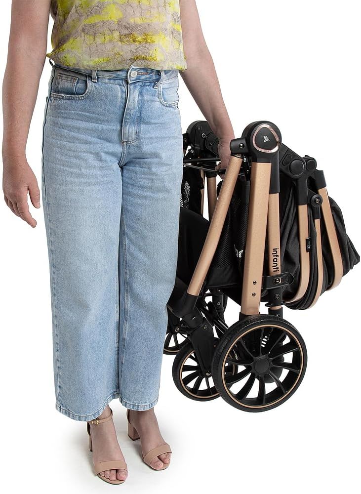 Carrinho Romanzo Preto Bronze - Infanti