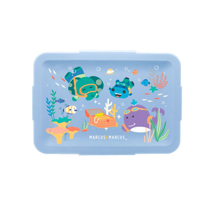 Box De Refeição Com Duas Divisórias Azul - Marcus E Marcus