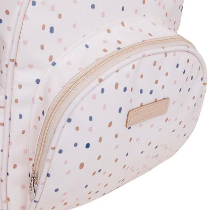 Mochila Maternidade Pequena Confete Marfim - Pirulitando
