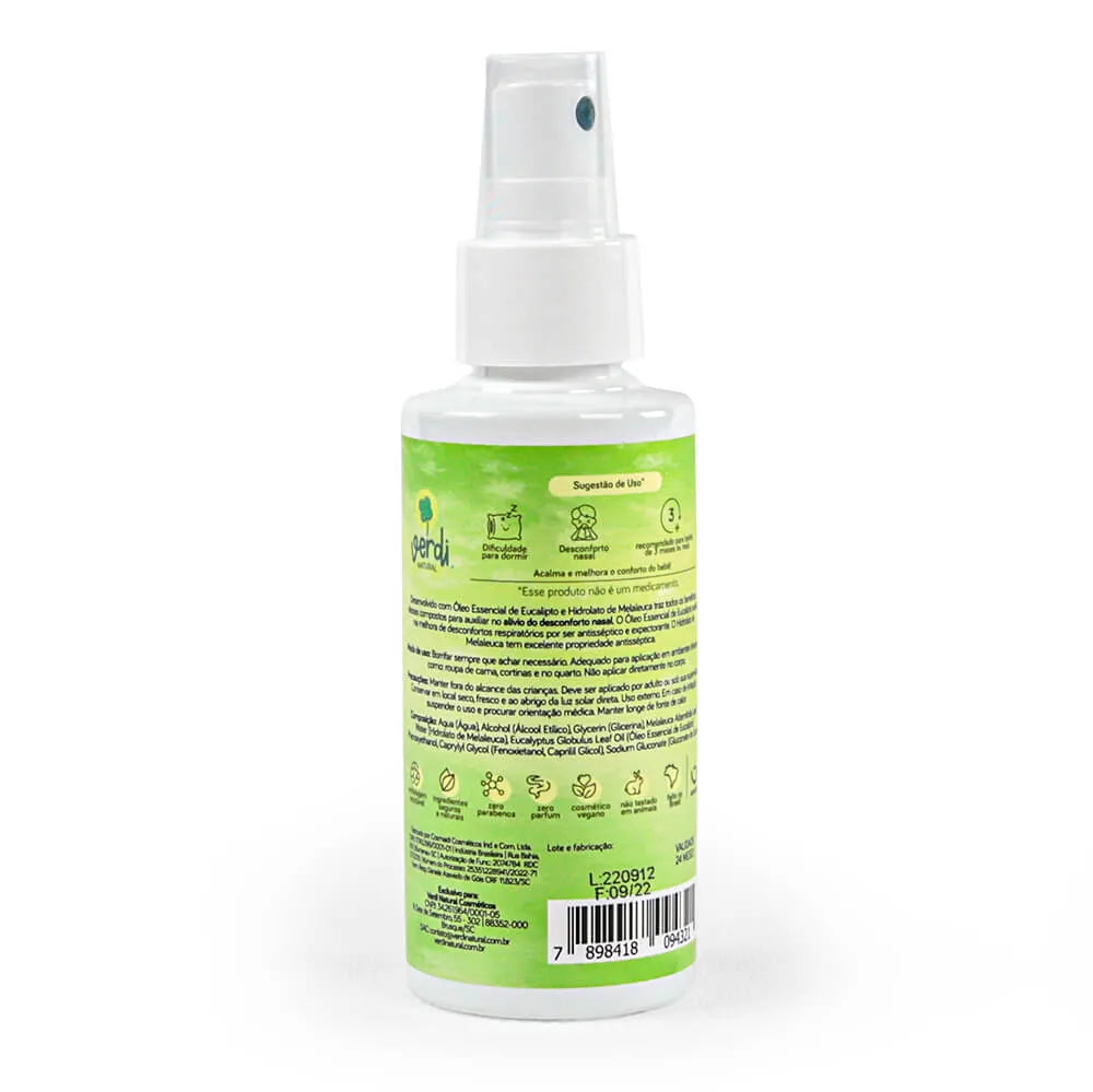 Baby Room Mist Spray Reconfortante Aromaterapêutico  - Verdi Natural