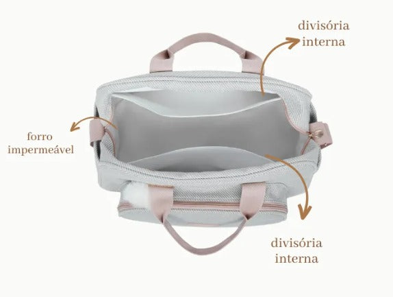 Bolsa Grande Nuvem De Algodão Cinza - Pirulitando