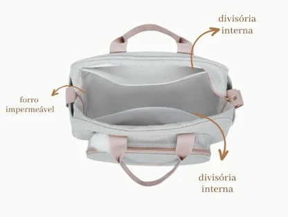 Bolsa Grande Nuvem De Algodão Cinza - Pirulitando
