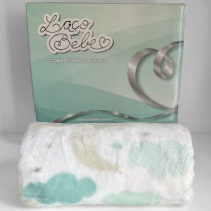 Cobertor Luxo Lua Zilu Verde - Laço Bebê