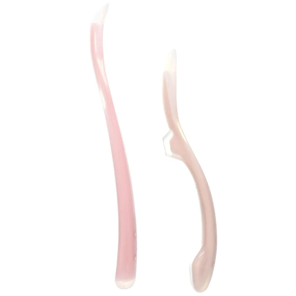 Kit 2 Colheres Em Silicone Fases 1 E 2 Rosa - Buba
