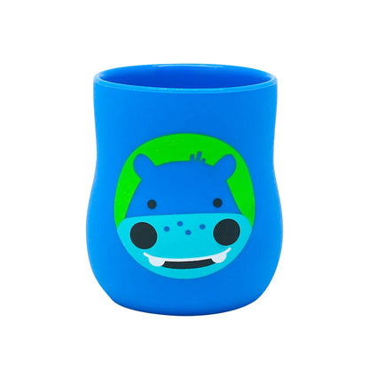 Copo Anatômico em Silicone 120ml Hipopótamo Lucas - Marcus e Marcus