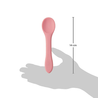 Colher Em Silicone Rosa - Buba