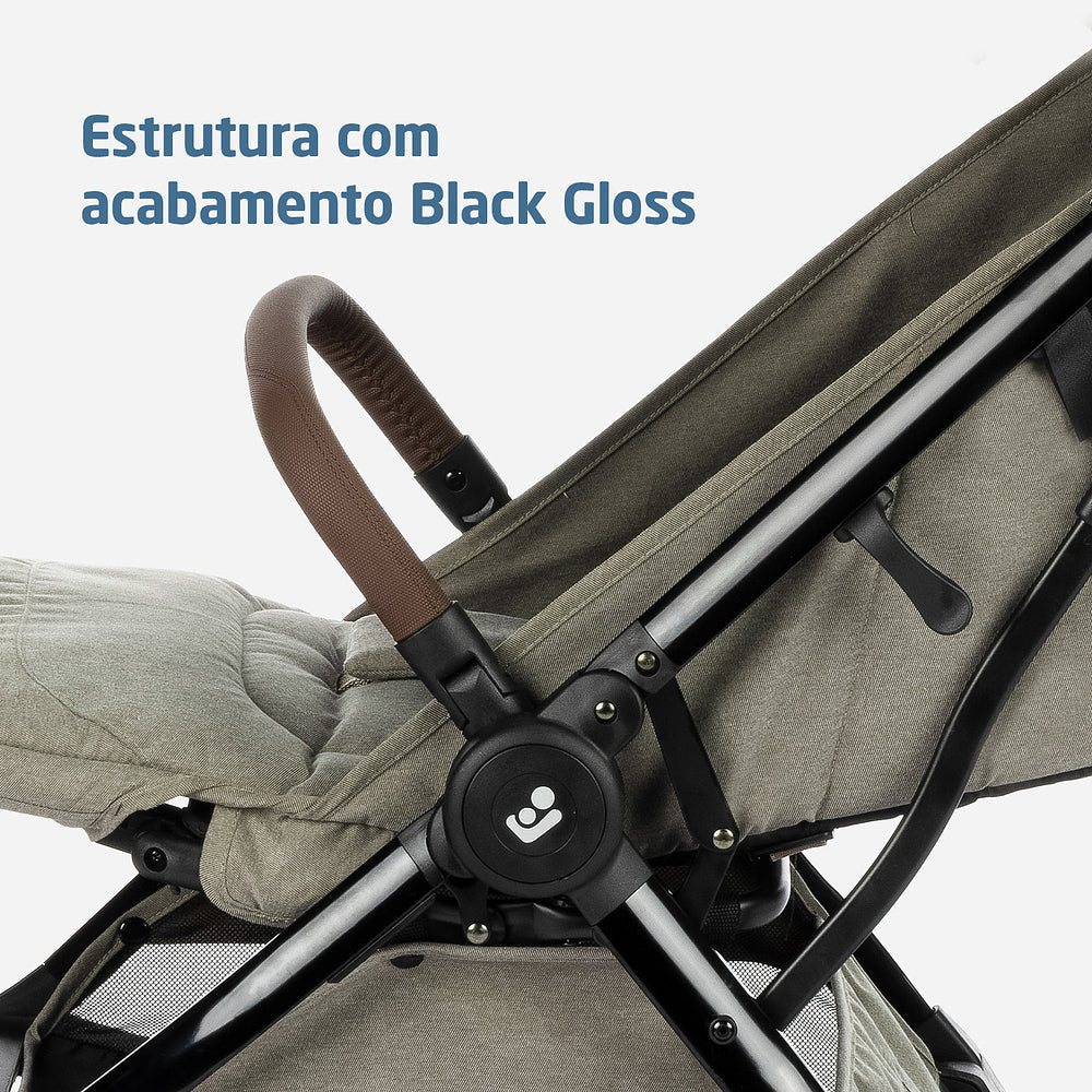 CARRINHO EVA³ LUXE -cor  TWILLIC TRUFFLE - MAXI-COSI