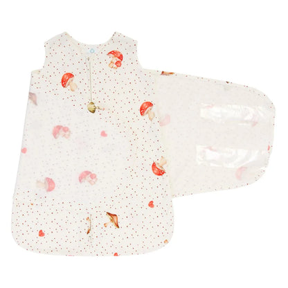 Saco de Dormir Swaddle em Algodão Natural Cogumelo - Casulo De Anjo
