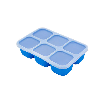 Forma para Congelar com 6 Cubos de 60ml Azul - Marcus e Marcus
