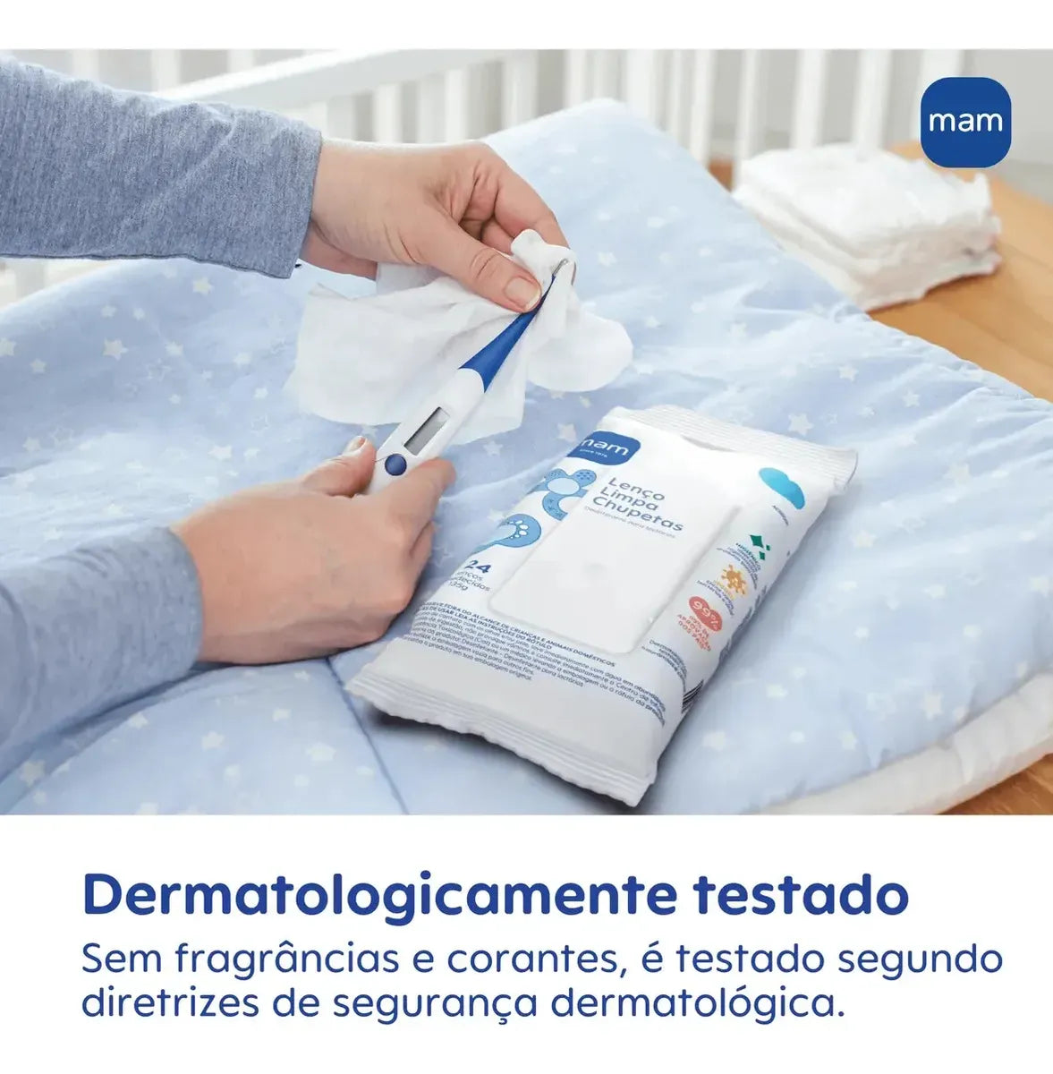 Limpa Chupetas Lenço Umedecido - Mam