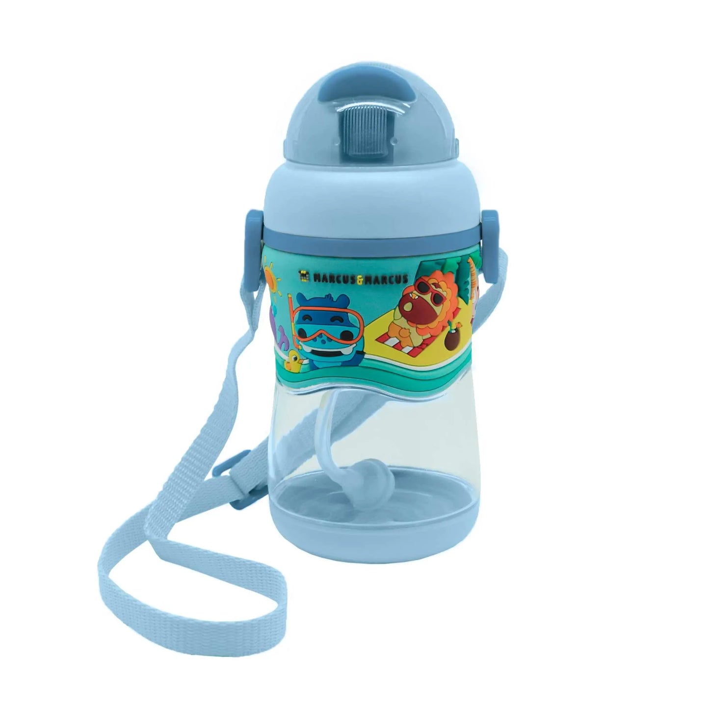 Copo Anti-vazamento 420ml 2 Estágios Em Tritan Azul Bebê