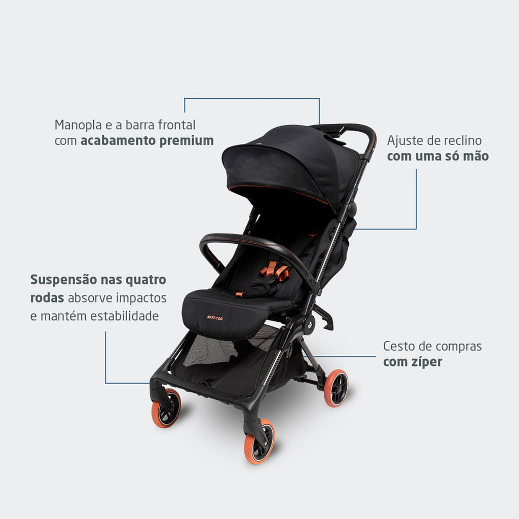 Carrinho Oslo Carbon E Black Sport - Maxi-cosi