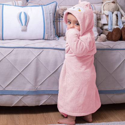 ROUPÃO ANIMADO  RAPOSA ROSA - LAÇO BEBÊ