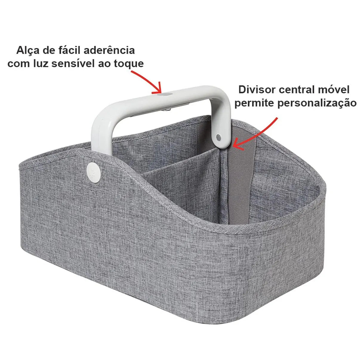 Organizador de Acessórios de Bebê com Led Cinza - Skip Hop