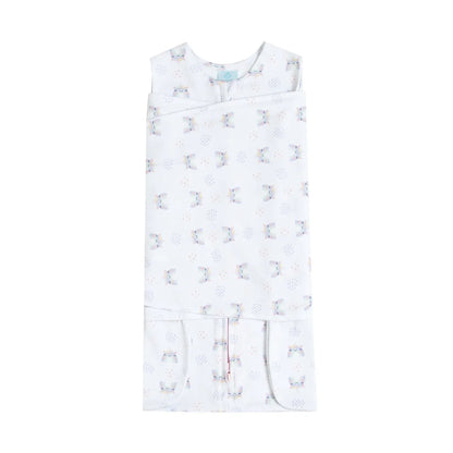 SACO DE DORMIR SWADDLE EM ALGODÃO EGÍPCIO UNICÓRNIO - CASULO DE ANJO