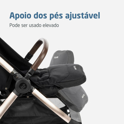 Carrinho Eva³ Essential Black Champagne - Maxi-Cosi