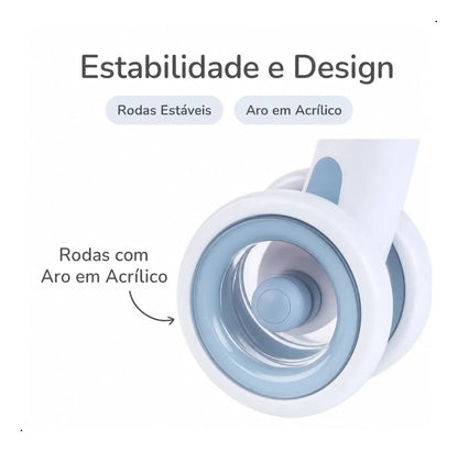 Bicicleta De Equilíbrio Com Luz Azul- Buba