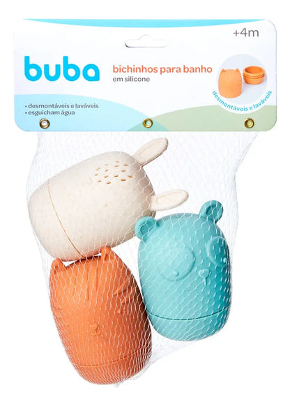 Bichinhos Para Banho Em Silicone Laváveis - Buba