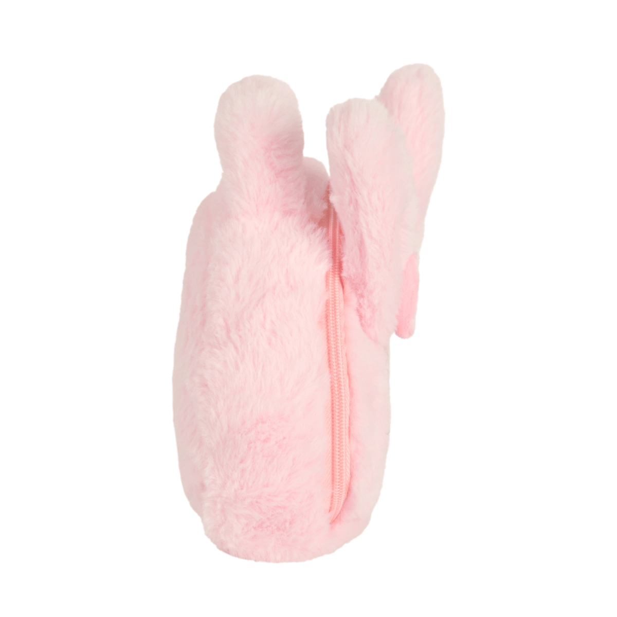 Bolsa Plush Coelha Rosa com Laço e Alça de Mão - Metoo