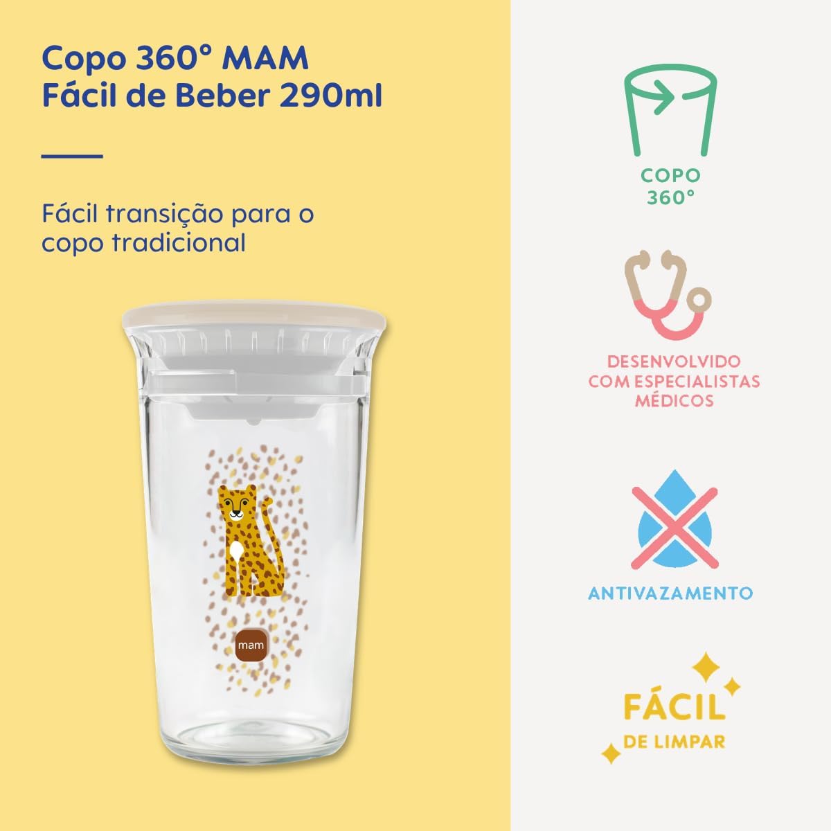 Copo 360 Fácil De Beber - Mam