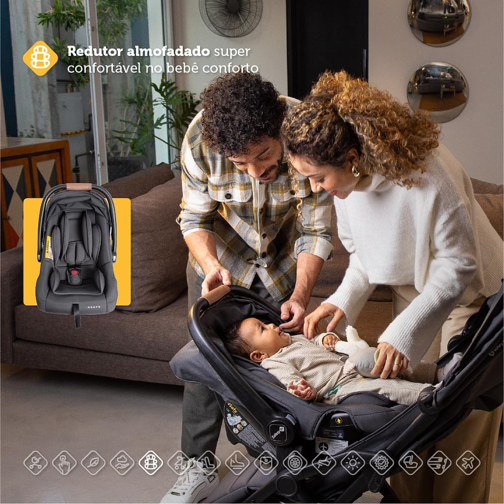 Carrinho Pact Pro Travel System Chumbo Shale - Joie