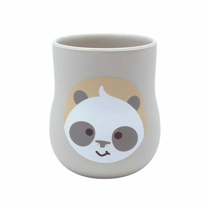 Kit de Alimentação com Copo Anatômico Panda Pebble - Marcus & Marcus