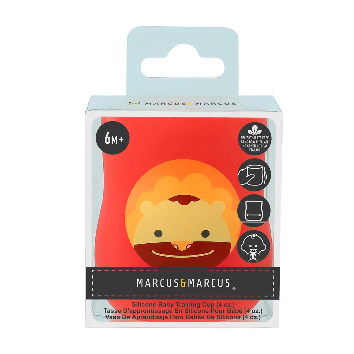 Copo Anatômico em Silicone 120ml Leão Marcus - Marcus e Marcus