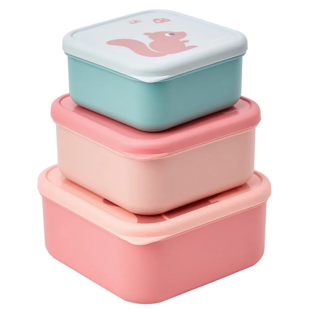 Kit 3 Potinhos Cloudy Rosa - Buba