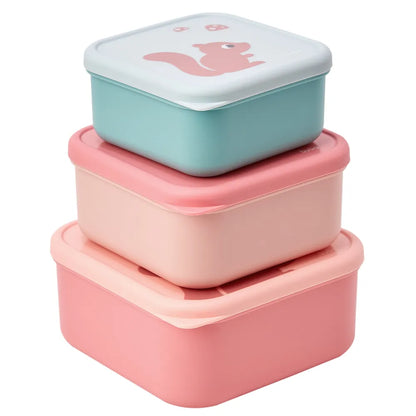 Kit 3 Potinhos Cloudy Rosa - Buba