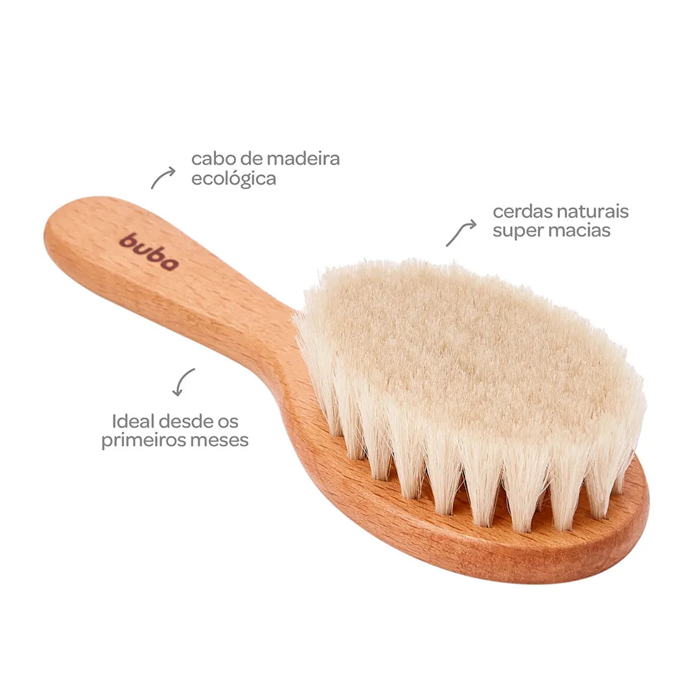 Escova De Cabelo Com Cerdas Naturais - Buba