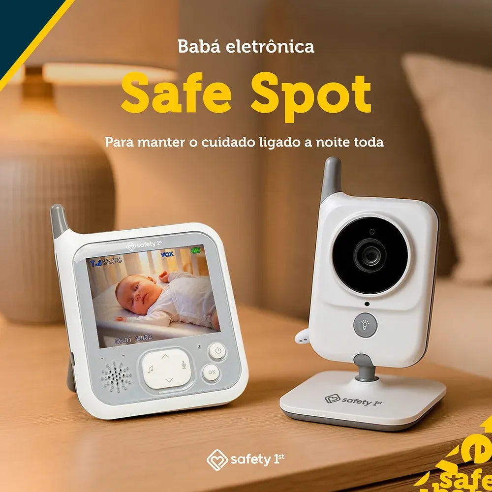 Babá Eletrônica Spot Sf1 White - Safety