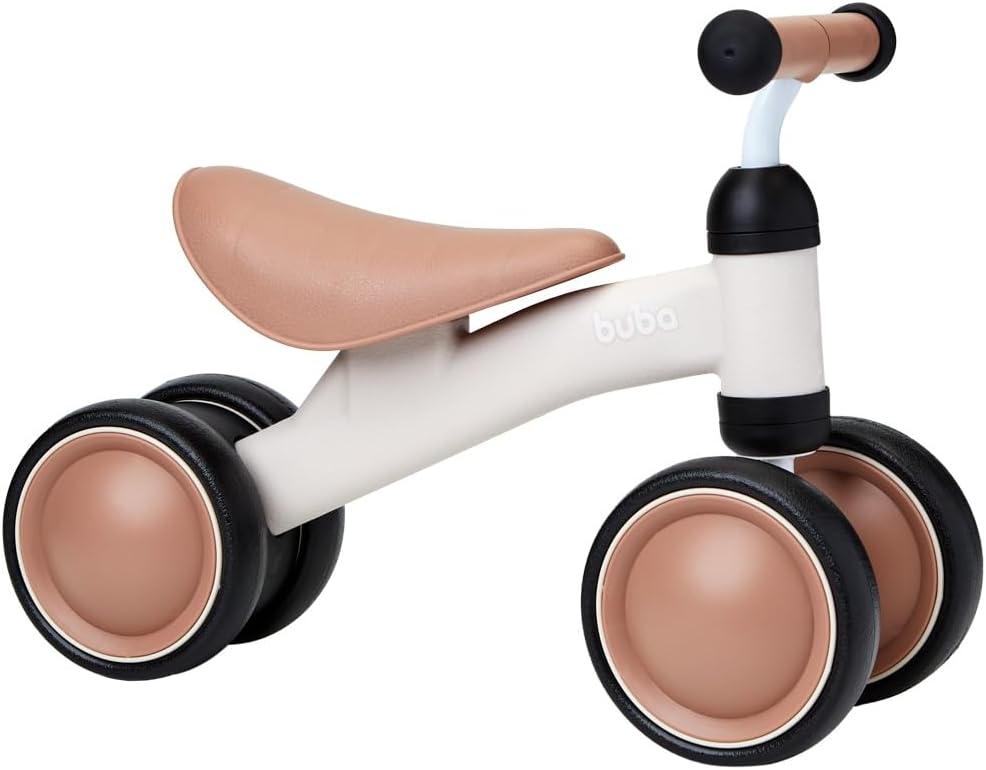 Bicicleta De Equilíbrio 4 Rodas Bege - Buba