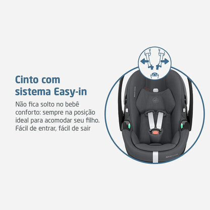Bebê Conforto Pebble Pro Com Base Familyfix 360 Pro² Graphite - Maxi Cosi