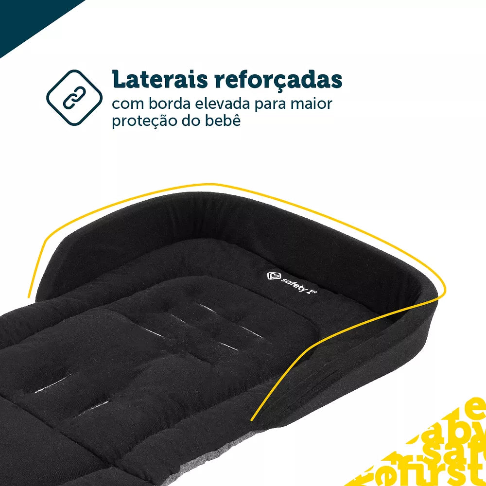 ALMOFADA PARA CARRINHO SAFECOMFORT DUPLA FACE PRETA - SAFETY 1st