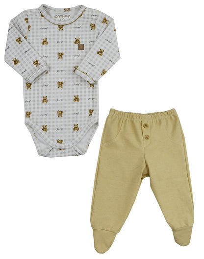 Conjunto Pagão Bear Creme - Grow Up
