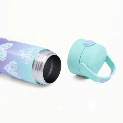 Garrafa Térmica 355ml Corações Coloridos - Thermos