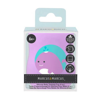 Copo Anatômico em Silicone 120ml Baleia Willo - Marcus e Marcus
