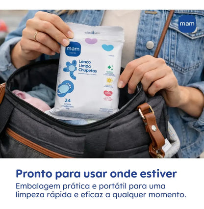 Limpa Chupetas Lenço Umedecido - Mam
