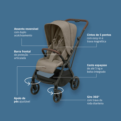 Carrinho Leona² Twillic Truff - Maxi-Cosi