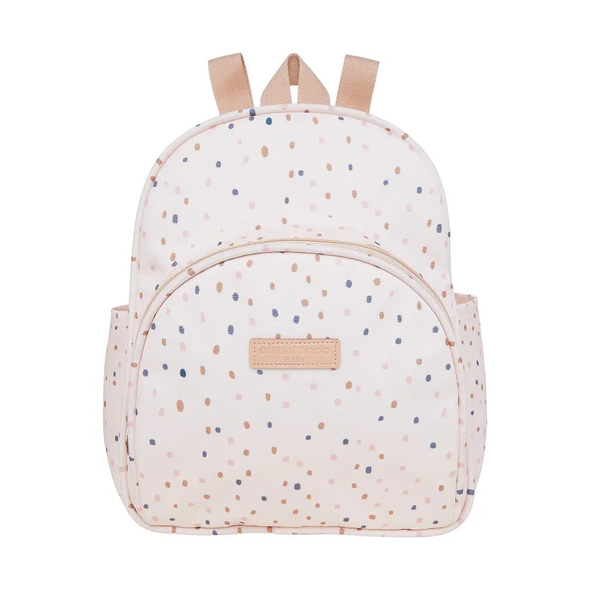Mochila Maternidade Pequena Confete Marfim - Pirulitando