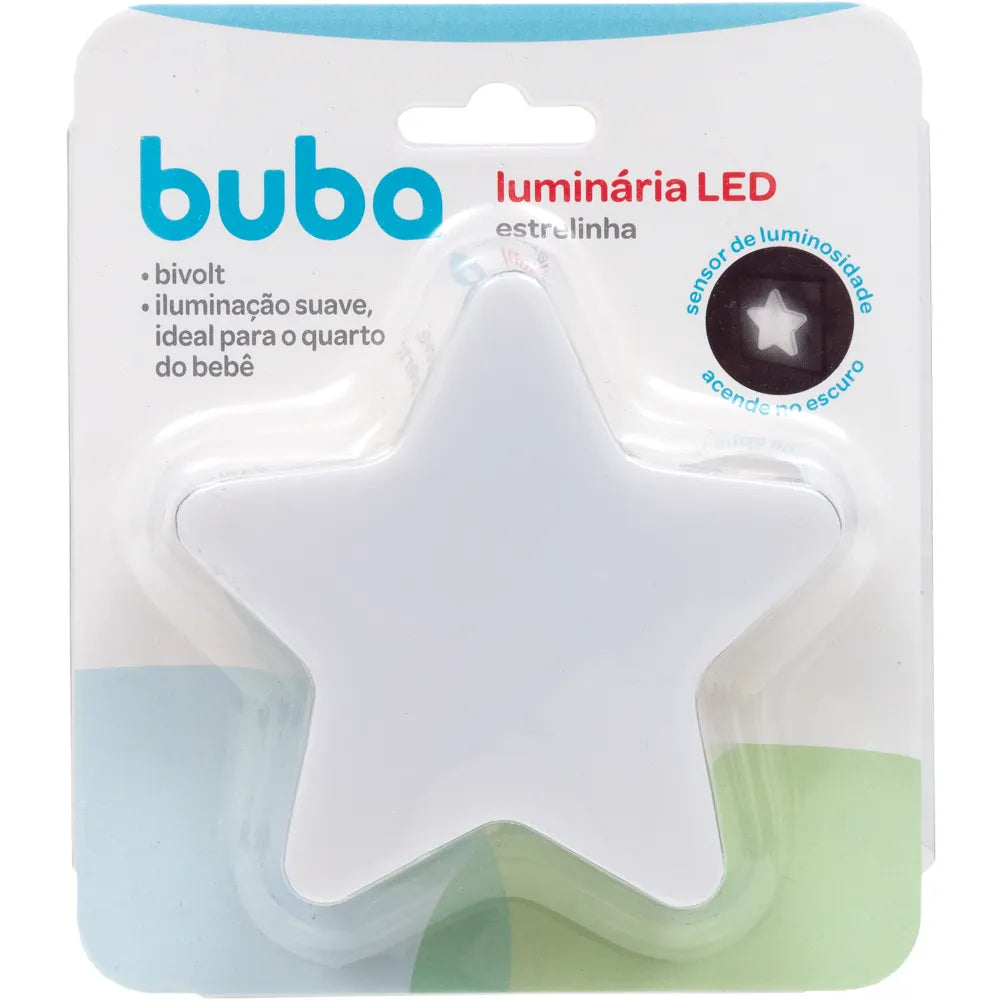 Luz Noturna LED Com Sensor Estrela - Buba