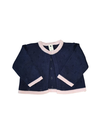 Kit Toureiro e Manta Tricot Bebê Isabel Azul Marinho - Mini Lady Mini Lord