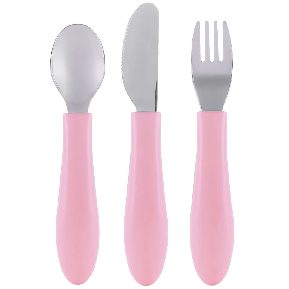 Kit Talheres Buba Zoo Rosa - Buba