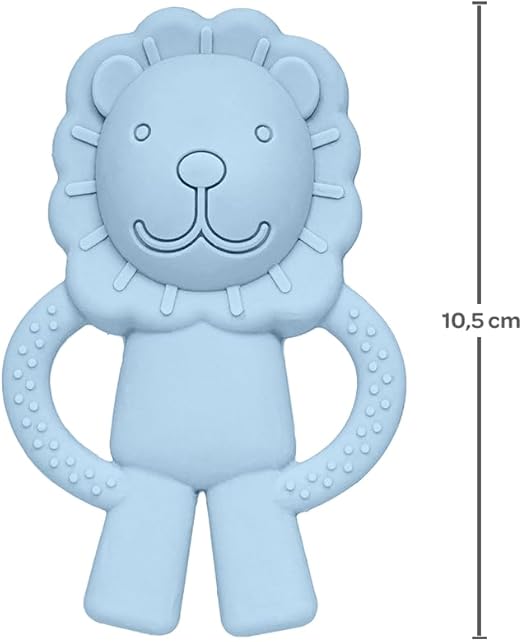 Mordedor em Silicone Leãozinho Azul - Buba