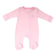 Macacão Bebe em Algodão Egípcio Rosa - Casulo de Anjo