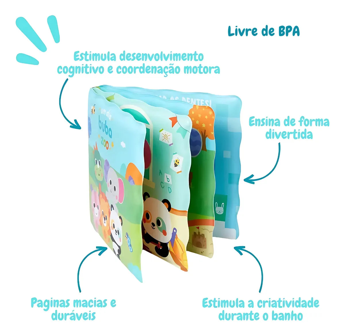 Livrinho De Banho Buba Zoo - Buba