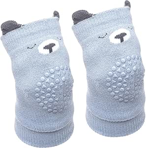 Joelheira Antiderrapante Urso Azul - Buba