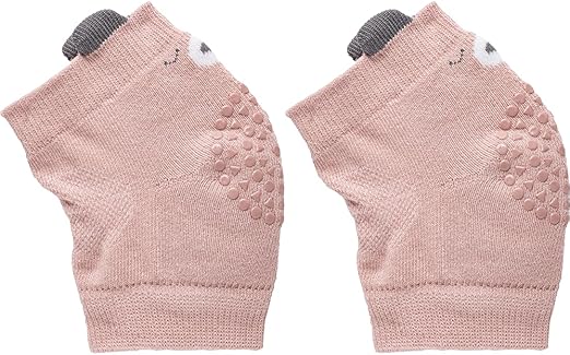 Joelheira Antiderrapante Urso Rosa - Buba