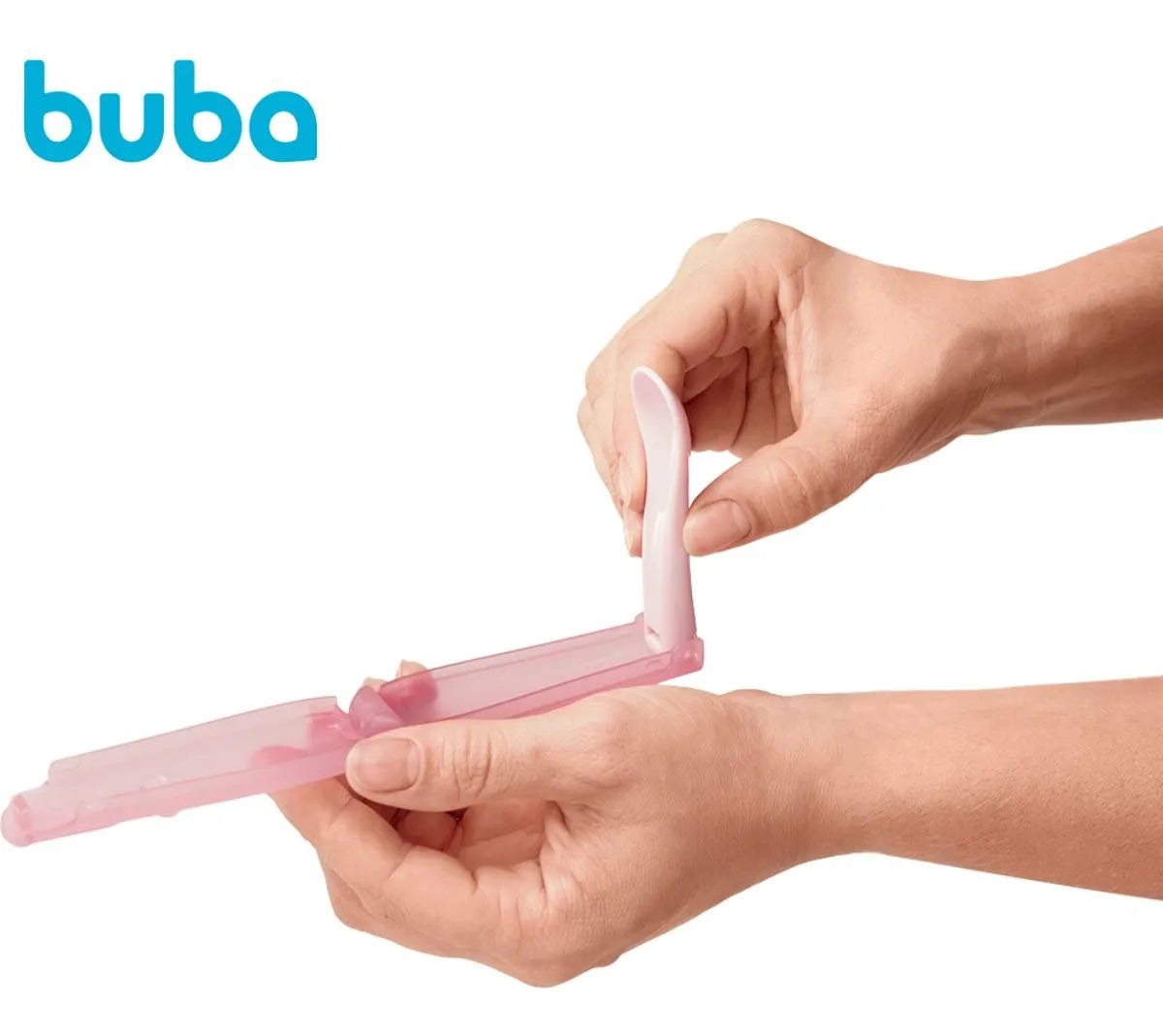 Kit 2 Colheres Dobráveis Rosa - Buba